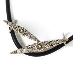 カシケイ ネイキッド 12P・ダイヤモンドラバーコード・チョーカーネックレス・ペンダント/K18BG/6.8g/1.2ct/RF4/h181117/222602