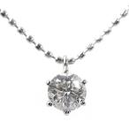 シンプルライン・プチ・ダイヤモンドネックレス・ペンダント/Pt900-Pt850-1.7g/0.34ct/中央宝石研究所//RF4/h190626/293953