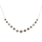 12P・Vモチーフ・ブラウンダイヤモンドネックレス・ペンダント/Pt900-Pt850-2.5g/1.00ct/中央宝石研究所ソーティング//RF1/h190904/302264