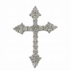 クロスモチーフ・24P・ダイヤモンドネックレス・ペンダントトップ・ヘッド/Pt900-2.6g/0.53ct/中央宝石研究所宝石ソーティング/h200608/342115
