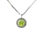 ラボグロウン/Laboratory-Grown アップルグリーンダイヤモンドネックレス・ペンダント/Pt850-2.7g/0.236ct/FD:0.13ct/鑑別書付 /RF2/h210325/384669
