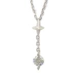 スタージュエリー 1P・DIA BRIGHTNESS  ダイヤモンドネックレス・ペンダント/K18WG/750-0.8g/0.08ct/2ZN1527/STAR JEWELRY /h220309/427559