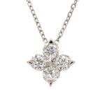 スタージュエリー 4P・BRIGHTEST STAR M ダイヤモンドネックレス・ペンダント/Pt950-2.3g/0.25ct/1XN0***/プラチナ/STAR JEWELRY/h220405/435450