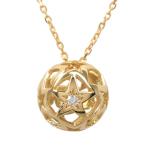 スタージュエリー スターグローブ ダイヤモンドネックレス・ペンダント 2ZN1971/K18YG/750-2.1g/0.01ct/ゴールド/STAR JEWELRY /h220518/440945