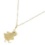 0.25ct/FD_0.02ct/アニマルモチーフ・ダイヤモンド ルビー ヒヨコ ネックレス・ペンダント/K18YG/750-3.6g/イエローゴールド/h250314/550739