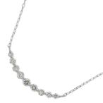 ショッピングダイヤモンド 0.3ct/Uライン ダイヤモンド ネックレス ペンダント/K18WG/750-1.2g/ホワイトゴールド/プレゼント/記念日/h251227/599868