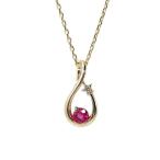 スタージュエリー RUBY SHOOTING STAR NECKLACE・ルビー・ダイヤモンドネックレス・ペンダント/K10YG/416/2JN0583/STAR JEWELRY/RF4/h200918/360220