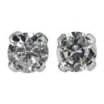 新物★シンプルライン・スタッド 2P・ダイヤモンドピアス/Pt900-0.3g/(0.05ct+0.05ct) total0.1ct/プラチナカラー /RF4/h190111/227824