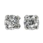 シンプルライン・スタッド・ダイヤモンドピアス/Pt900-0.4g/(0.05ct+0.05ct) total0.1ct/プラチナカラー/RF4/h190131/229264