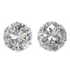 【最終値下】【新品】シンプルライン・ダイヤモンド・スタッドピアス/Pt900-0.56g/(0.510+0.572) 1.082ct/GGS/D I-1 G D I-1 G/プラチナ/i190702/297071