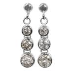 ジュエリーマキ 6P・ブランダイヤモンド・グラデーションピアス/Pt850-2.3g/(0.38+0.38) 0.76ct/RF3/Jewelry MAKI/h190729/298203