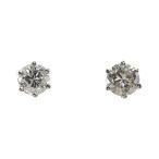 ダイヤモンド・スタッドピアス・天然/Pt900-0.7g/0.15ct+0.15ct/0.30ct/プラチナカラー 翌日配送可/レディース/RF4/h200723/351745