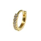 スタージュエリー Click hoop ダイヤモンド片方フープピアス K18YG/750-0.3g 0.05ct 2ZP1558 STAR JEWELRY 翌日配送可/h201217/372590