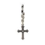 ジャスティンデイビス CONSTANTINE CROSS/コンスタンティンクロス ジルコニア片耳 フリルピアス/Sv925-2.5g/SEJ826/Justin Davis/h201117/368866