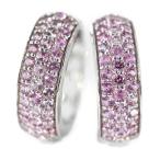 Yahoo! Yahoo!ショッピング(ヤフー ショッピング)グラデーションピンクサファイア・スナップピアス/K18WG/750-5.1g/SA（0.5ct+0.5ct） 1.0ct/最終値下/i181228/227988