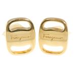 サルヴァトーレフェラガモ ロゴ・合金等イヤリング-10.3g/ゴールドカラー/Salvatore Ferragamo/RF3/h190825/301914