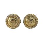 ジャンニヴェルサーチ メデューサコインイヤリング-24.0g/ゴールド/GIANNI VERSACE 翌日配送可/RF4/h200909/359107