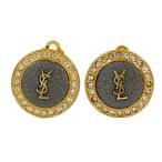 イヴサンローラン YSLモノグラムサンローランイヤリング/合金/メッキ/ゴールド/Yves Saint Laurent 翌日配送可/h220630/448943