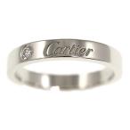 カルティエ エングレーブド 1P・ダイヤモンドリング・指輪・天然/Pt950-4.3g/7号/#47 ...