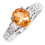 スペサルティンガーネット・ダイヤモンドリング・指輪/Pt900-5.3g/GA1.585ct/FD:0.33ct/全国宝石学協会/14.5号/#54.5//RF1/h191128/318519