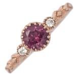  розовый гранат * Cubic Zirconia кольцо * кольцо /K10PG/416-1.3g/12 номер /#52/ розовое золото / подарок / Hori te-/h251224/600478