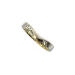 杢目金屋 V字・リング・指輪/Sv925×K18/750コンビ-3.5g/13号/#53/シルバー/イエローゴールド/MOKUMEGANEYA 翌日配送可/RF5/h210331/385985