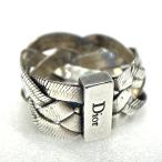 ディオールオム メッシュイントレチャートロゴワイドリング・指輪/Sv925-5.2g/22号/#62/シルバー/Dior HOMME 翌日配送可/RF4/h220127/423886