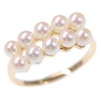 TASAKI（タサキ・田崎真珠） 10P・アコヤ真珠/Japan Pearl/養殖真珠・ベビーパールリング・指輪/K18YG/TASAKI PEARL/RF4/h190611/292590
