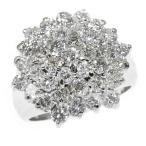 フラワーモチーフ・パヴェダイヤモンドリング・指輪/Pt900-12.5g/3.00ct/中央宝石研究所/13号/#53/プラチナカラー 翌日配送可/h190430/285845