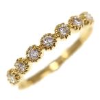 スタージュエリー ミル打ち 7P・ダイヤモンドリング/K18YG/750-2.4g/0.22ct/11号/#51/イエローゴールド/STAR JEWELRY/h200501/340510