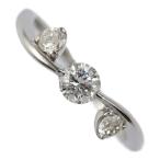 3P ウエーブダイヤモンドリング 指輪 天然/K18WG/750-2.1g/0.300ct/FD:0.179ct/鑑別書付/11号/#51/ホワイトゴールド 翌日配送可/RF5/h2..