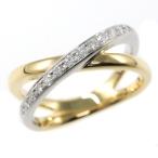 TASAKI(タサキ・田崎真珠) クロス 14P・ダイヤモンドリング・指輪/K18Y+W/750,2カラー-6.0g/0.20ct/13号/#53/TASAKI PEARL /h220318/430157
