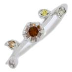 0.22ct/マルチカラー・ダイヤモンド ピンク・イエロー・ブラウン・オレンジ・カラーレスリング・指輪/Pt900-2.1g/11.5号/#51.5/h250501/555374