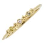 0.03ct/1P・ミックスカラー イエロー ピンク ブラウン ダイヤモンド リング・指輪/K18YG/750-1.6g/13号/#53/イエローゴールド/h250806/585732