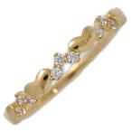 (限定値下げ) 0.17ct/ハートモチーフ・ダイヤモンド リング・指輪/K18YG/750-1.5g/16号/#56/イエローゴールド/プレゼント/記念日/h251118/596774