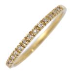 ショッピングダイヤモンド Vendome Aoyama ヴァンドーム青山 ハーフエタニティ ダイヤモンドリング・指輪/K18YG/750-1.3g/11号/#51/イエローゴールド/h251225/599553