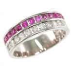 ルビー・ダイヤモンドリング・指輪/K18WG/750-3.9g/RU0.61ct/FD:0.53ct/11.5号/#51.5/ホワイトゴールド 翌日配送可/h220324/430258