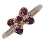 ショッピングルビー (限定値下げ) Disney ディズニー 5P・ミニーモチーフ ルビー・ダイヤモンドリング・指輪/K10PG/416-1.0g/3号/#43/ピンクゴールド/h251216/599601