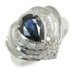 ジュエリーマキ サファイア・ダイヤモンドリング・指輪/Pt850-10.4g/SA1.74ct/FD:0.43ct/11.5号/#51.5/Jewelry MAKI/RF2/h191225/321909