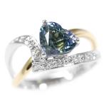 タンザニア・タンザナイト・ダイヤモンドリング・指輪・ヒート/K18Y+W/-5.9g/2.03ct/0.13ct/RF2/13.5号/#53.5/h190720/294616
