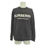 BURBERRY バーバリー ビッグ ロゴプリント スウェット・パーカー・トレーナー トップス/SP/ブラック/プレゼント/b250715/583977