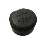 シャネル ヴィンテージシャネル ココマーク　ポーチジュエリーケース/ブラック/ゴールド金具/CHANEL 翌日配送可/b210604/396135