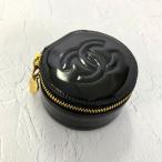 シャネル ココマーク リングケース ジュエリーケースポーチ/ブラック/ゴールド金具/CHANEL 翌日配送可/b210624/396418