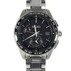 セイコー ソーラー時計/SS/stainless steal-135.2g/B854-0BC0/シルバー×ブラック/SEIKO/RF4/h190223/230374
