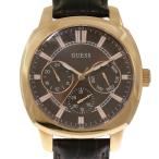 超美品・ゲス クォーツ時計/SS/stainless steal-68.4g/W0660G1/ブラック×ピンクゴールドカラー/GUESS/RF4/h190611/293907