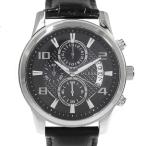 超美品・ゲス クォーツ時計/SS/stainless steal-76.0g/W0076G1/ブラック×シルバーカラー/GUESS/RF4/h190611/293910