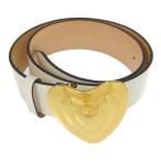 ESCADA Escada Heart пряжка * кожа широкий ремень /5030689/ белый / futoshi ремень / аксессуары / талия Mark /b250709/583974