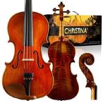送料無料CHRISTINA Muse Acoustic Violins for Beginners 1/4 Full Size Violin with Case, Rosin, Shoulder Rest, Bow, Extra Strings並行輸入