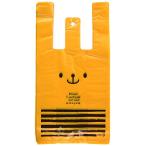 ヘッズ手提げ袋 レジ袋 くま オレンジ-S (100枚) CDB-S