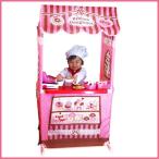 ままごとキッズテントのドーナツ屋さん リボンドーナツショップ カウンターテーブルセット お店屋さんごっこ ままごとキッチン